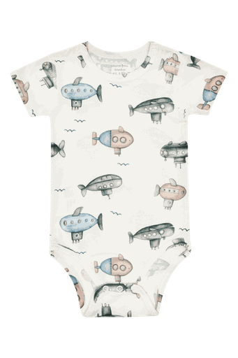 [01-37845.1] Baby Kurzarm Body Submarine Bambus (80)