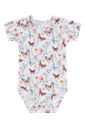 Baby Kurzarm Body Schmetterling Bambus