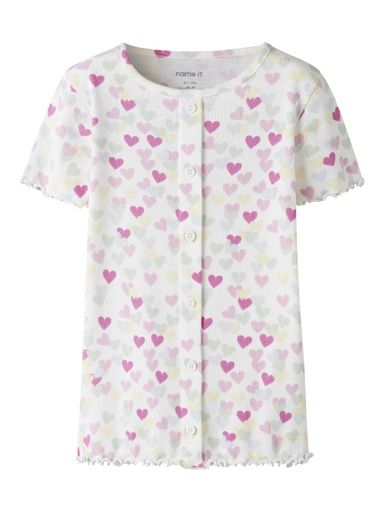 [01-37851.0] Mädchen T-Shirt mit Allover Print (Weiss, 92)