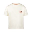 Mädchen T-Shirt mit kleiner Blumenstickerei