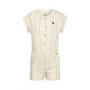 Gestreifter Mädchen-Jumpsuit, kurze Ärmel