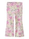 Geblümte Mädchen Leggings mit Schlag gerippt
