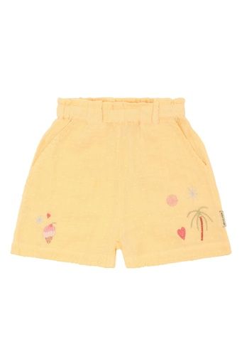 [01-37898.1] Mädchen Musselin Shorts Bestickt (116)
