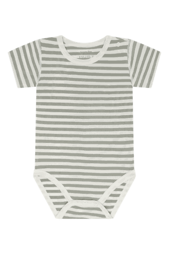 [01-37928.1] Baby Kurzarm Body Gestreift (Grün, 62)
