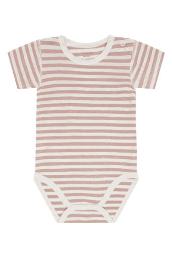 [01-37928.10] Baby Kurzarm Body Gestreift (Rosa, 80)