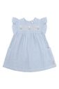 Leichtes Musselin Kleid Bestickt