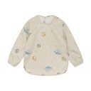 PU Essschürze Weltall Print Langarm