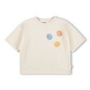 Mädchen T-Shirt mit Smile-Pailletten