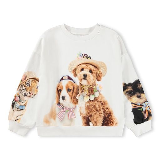 [01-38029.0] Mädchen-Sweatshirt Hunde und Tiger (122)