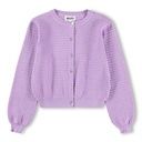Feine Mädchen-Strickjacke einfarbig