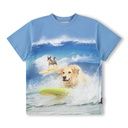 Jungen T-Shirt mit Surf-Hunde-Print