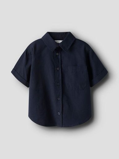 [01-38051.12] Leichtes Kurzarmhemd Knaben (Dunkelblau, 92)