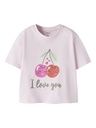 Kurzes T-Shirt mit Druck
