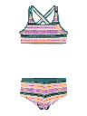 Gestreiftes Bikini-Set mit Bralette