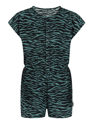 [01-38068.1] Kurzer gemusterter Mädchen-Jumpsuit (140)