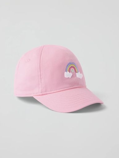 [01-38074.8] Kinder Baseballcap mit Stick-Motiv (Rosa, 48/50)