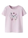 Mädchen T-Shirt mit Blumendruck