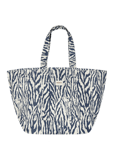 [01-38110.1] Baumwoll-Strandtasche gross bunt (Dunkelblau)