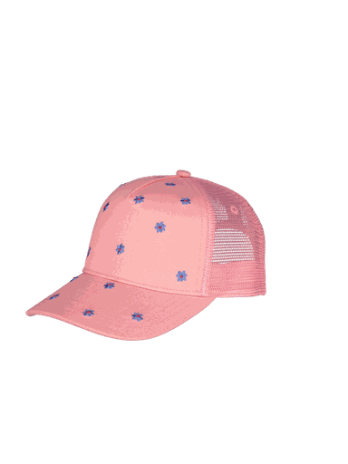 [01-38117.1] Kinder-Baseballcap mit Stickereien und Mesh (Rosa)