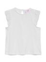 Shirt ärmellos Rüschen unifarben