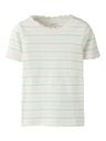 Mädchen T-Shirt Gestreift mit Spitze
