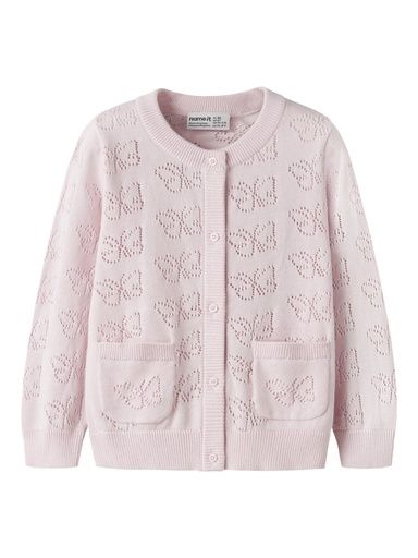 [01-38137.1] Mädchen Strickjacke Schmetterling (Hellrosa, 98)