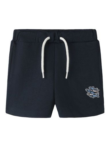 [01-38134.11] Knaben Sweatshorts mit kleiner Stickerei (Dunkelblau, 92)