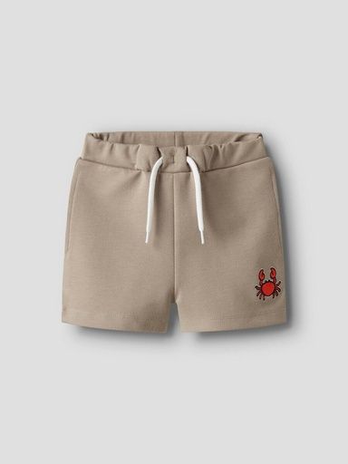 [01-38134.16] Knaben Sweatshorts mit kleiner Stickerei (Braun, 92)