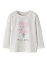 Mädchen Langarmshirt mit Brustdruck