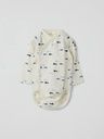 Baby-Wickelbody mit Fisch-Print