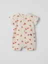 Kurzer Baby-Jumpsuit Krabben-Print