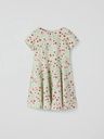 Kurzarm-Mädchenkleid mit Erdbeeren-Print