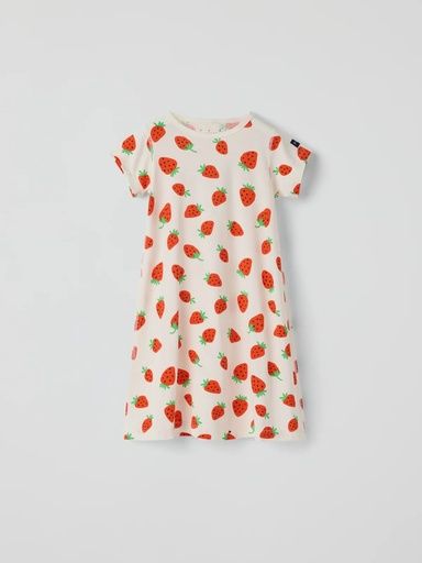 [01-38176.1] Mädchen Nachthemd kurzarm Erdbeeren (98/104)
