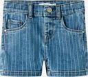 Jeans-Shorts schmal Streifen
