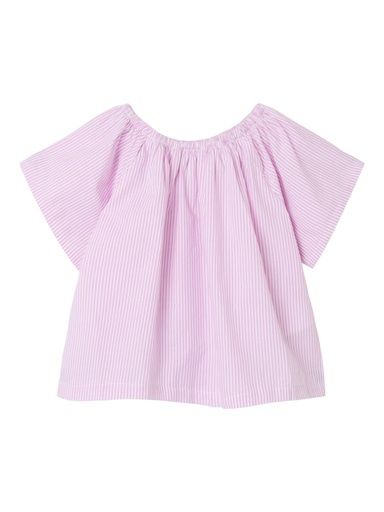 [01-38234.2] Mädchen Top Gestreift (Rosa, 146-152)