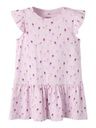 Mädchen Kurzarm Kleid AOP Tulpen