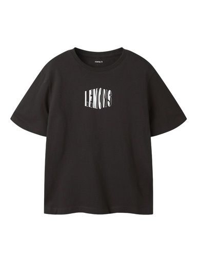 [01-38238.2] Knaben T-Shirt mit Rückenprint (Schwarz, 146-152)