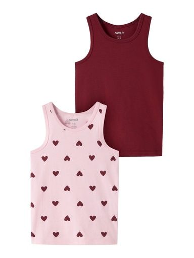 [01-38277.1] Tanktop Doppelpack Mädchen Herzen (116)