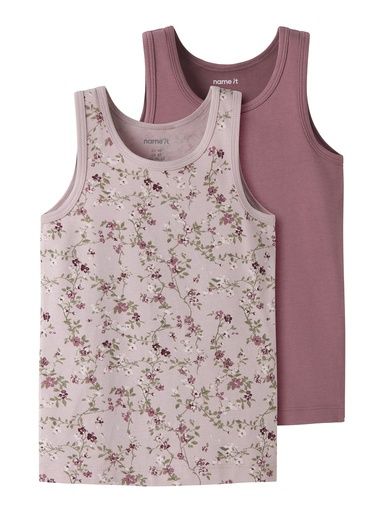 [01-38284.1] Tanktop Doppelpack Mädchen Blumen (116)