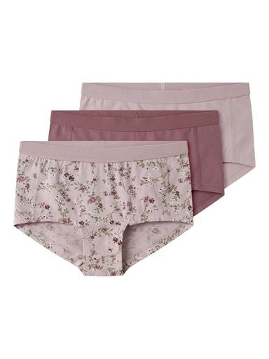 [01-38287.1] 3-Pack Unterhosen Blumen Muster (122-128)