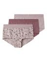 3-Pack Unterhosen Blumen Muster