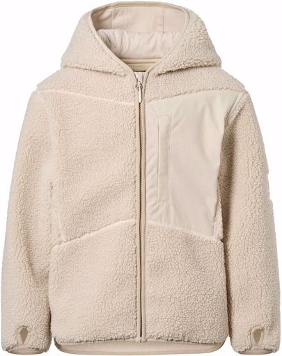 [01-38291.0] Kinder Fleecejacke mit Kapuze (Creme, 140)