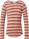 Rippstrick Mädchen-Langarmshirt mit Streifen