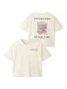 Mädchen T-Shirt mit Popcorn Rückenprint