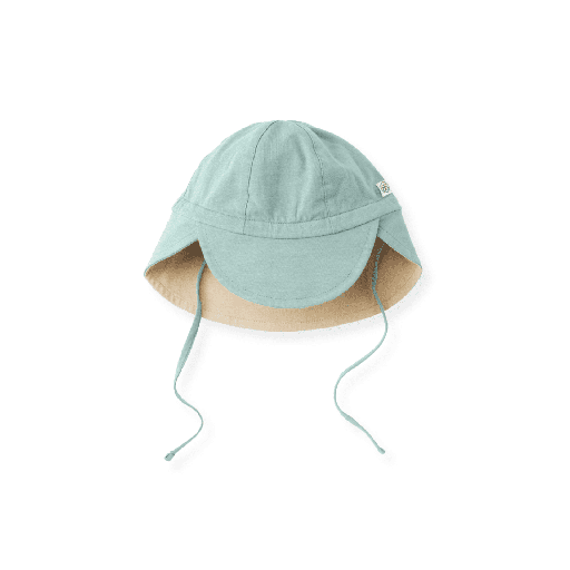 [01-38324.6] Baby UV Sonnenhut Bambus Wendbar (Grün, 0-6M)
