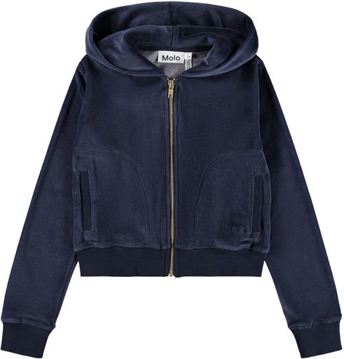 [01-38370.0] Mädchen Velour-Hoodie mit Zipper (140)