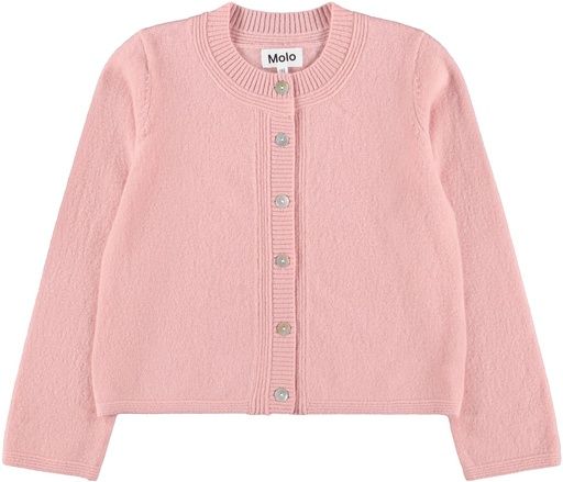 [01-38372.0] Mädchen Strickjäckli einfarbig (Rosa, 98-104)