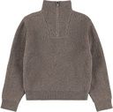 Mädchen Strickpullover mit hohem Kragen