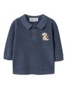 Babypullover mit Polokragen Dino