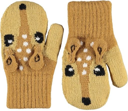 [01-38392.2] Lustige Kinder-Handschuhe Tiermotiv (Braun, 1-2)